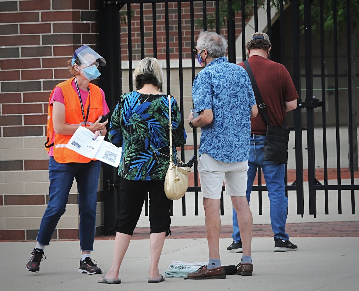 PHOTOS: Lines form early at Huber Heights coronavirus testing site