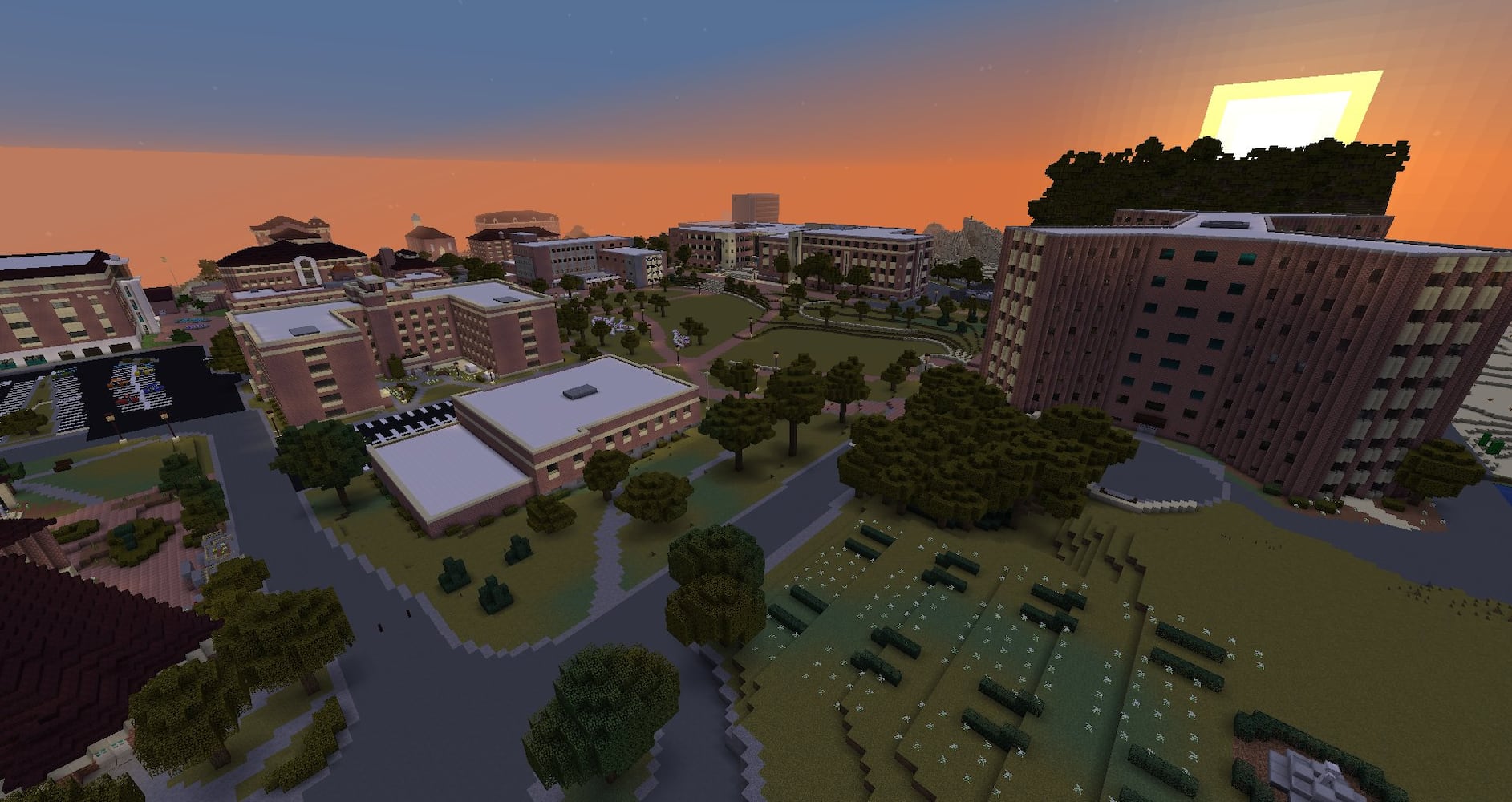 PHOTOS: Take a tour of the University of Dayton campus in Minecraft