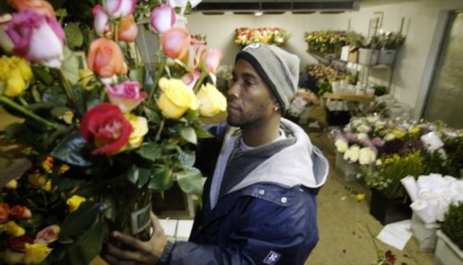 The staff at Oberer's Flowers, 1448 Troy St., Dayton, stay busy.