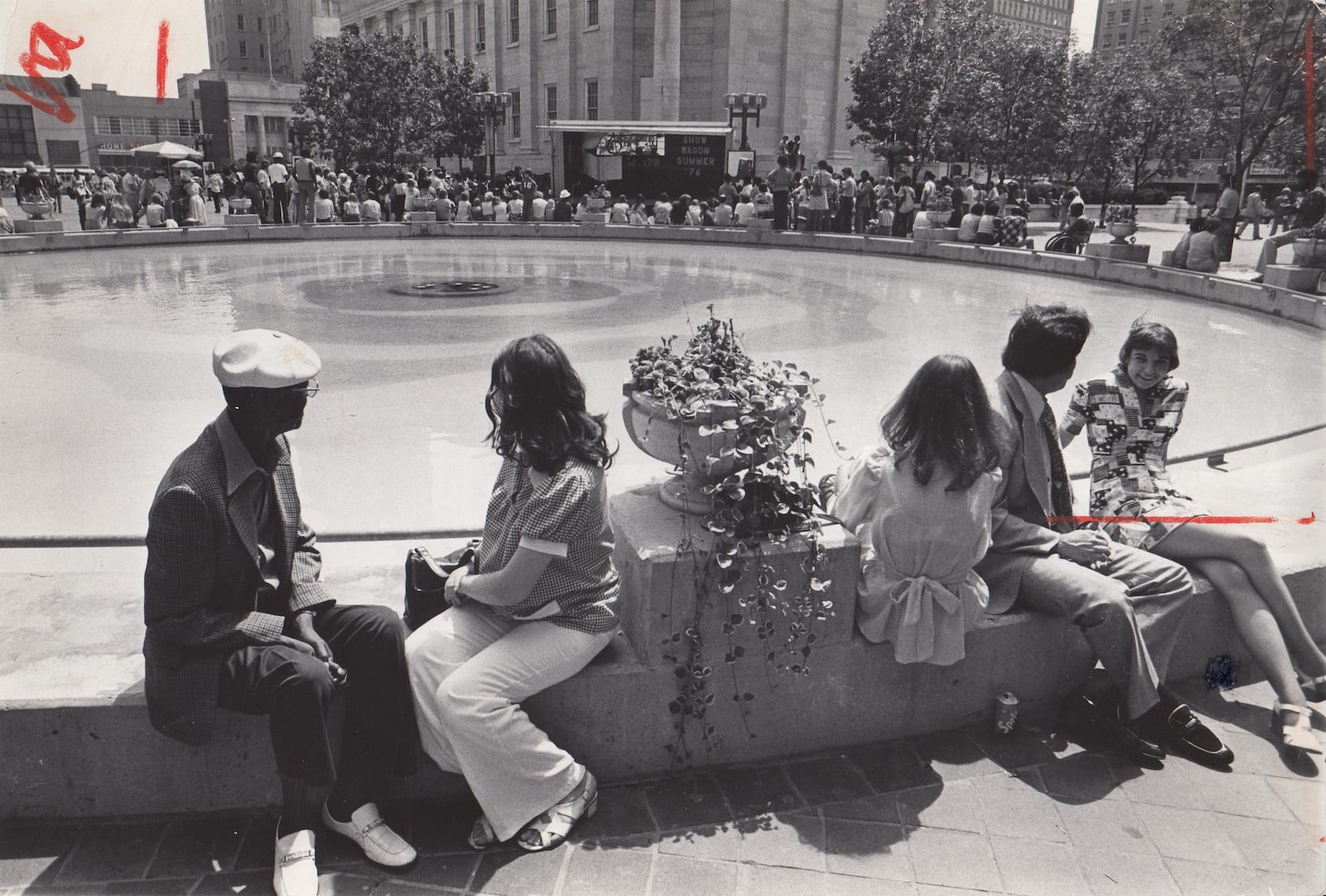 Courthouse Square in the 1970s. Dayton Daily News archives.