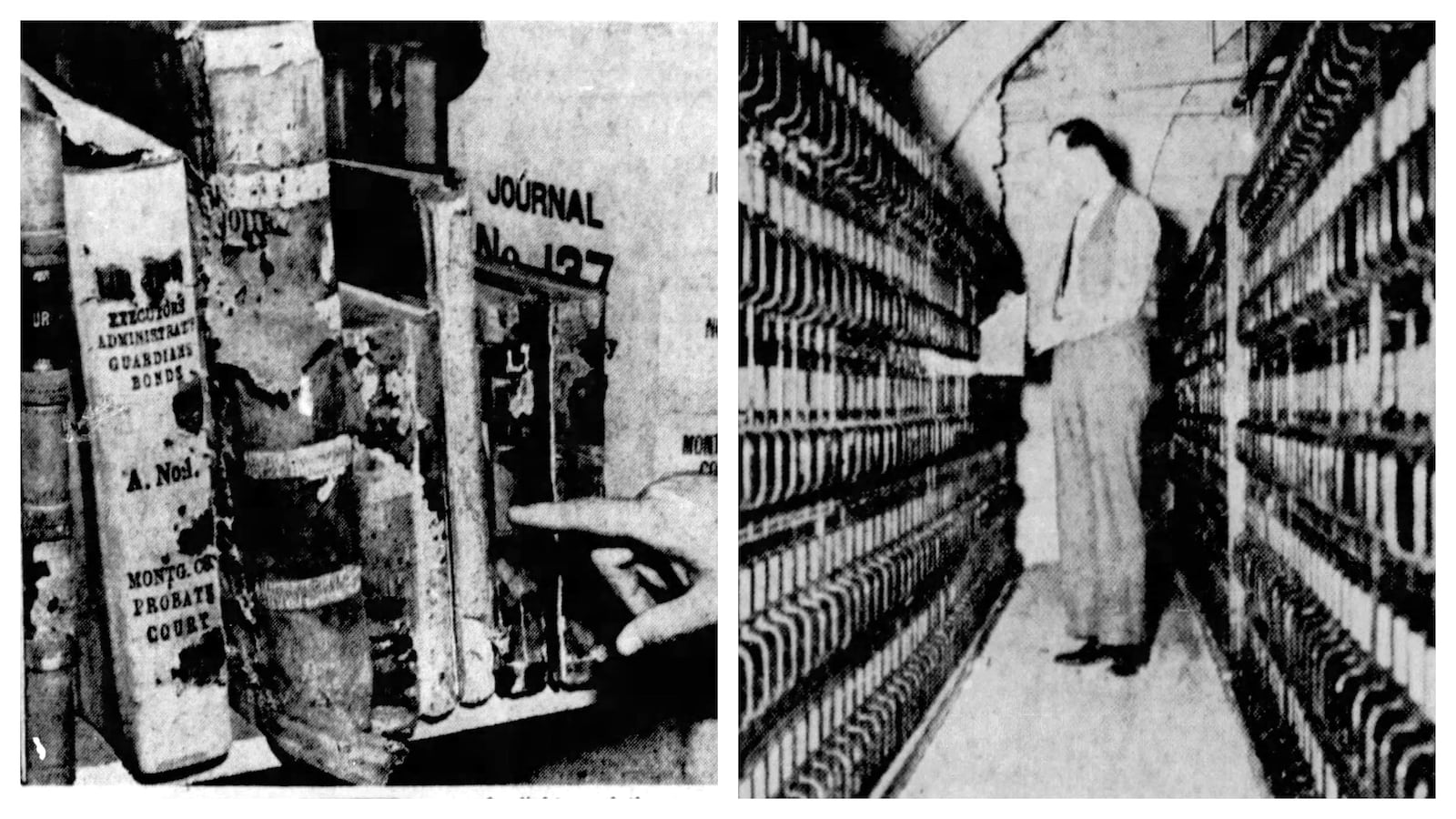 Oct. 31, 1937: Remodeled old courthouse basement to protect important county records. DAYTON DAILY NEWS ARCHIVES