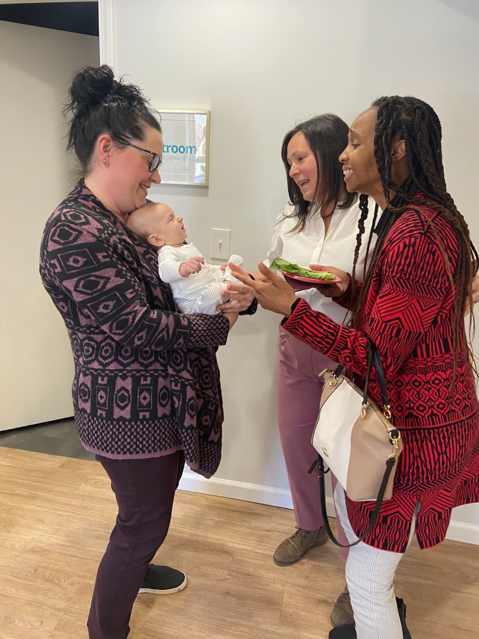 (left to right) Nurse practitioner Carrie Cogley, health coach Cayce McCrary, and divorce doula Natasha Harrell.