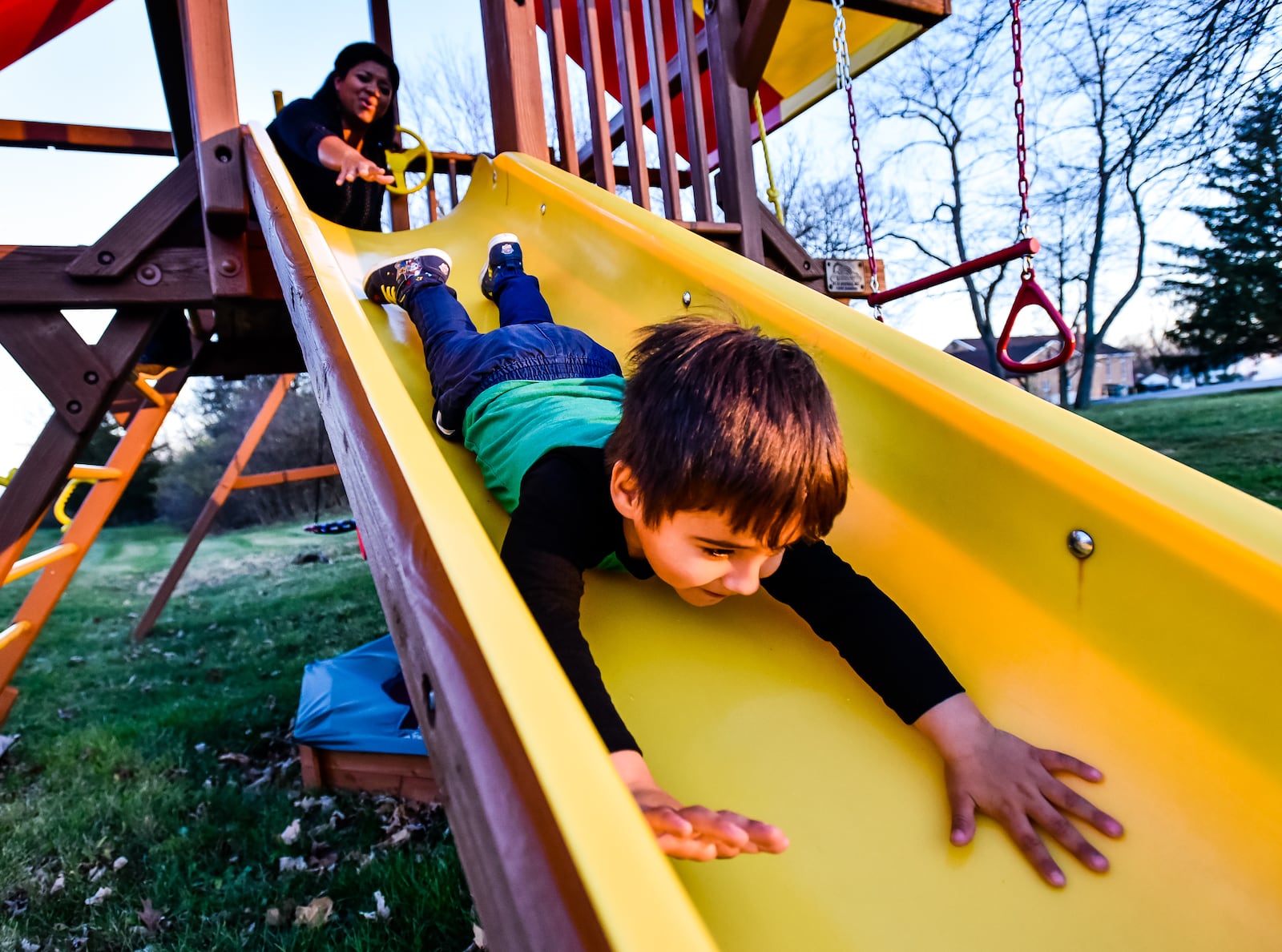 Sharon Reetz, of Monroe, made the decision to quit her job and stay at home with her son, Esteban, 3, and start her own business. NICK GRAHAM / STAFF