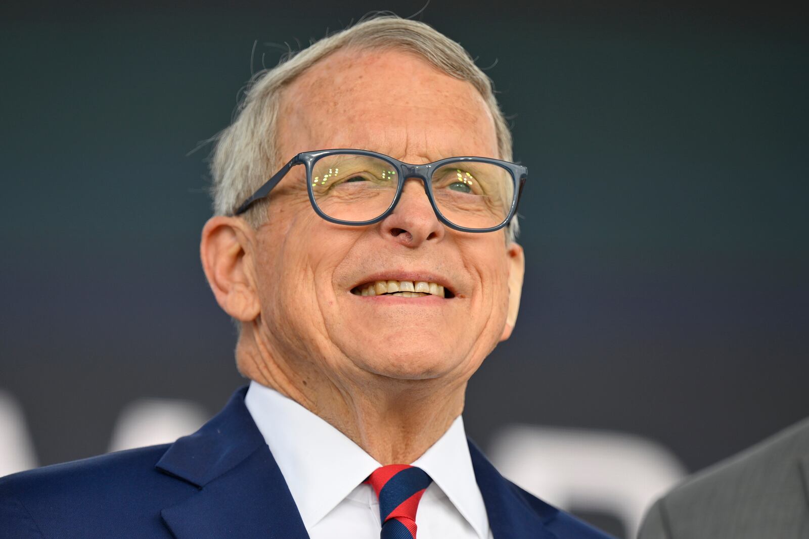 FILE - Ohio Gov. Mike DeWine poses for a picture during a news conference on June 2, 2022, in Avon Lake, Ohio. (AP Photo/David Richard, File)