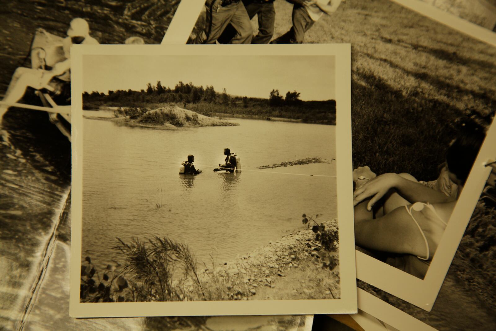 Divers look for the woman's body parts.