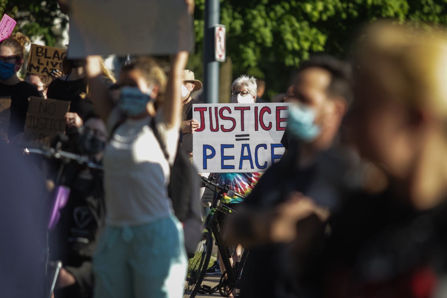 PHOTOS: Protesters gather in Oakwood for social justice