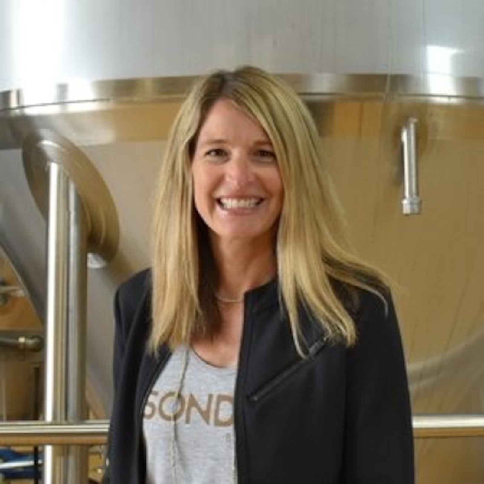 Sonder Brewing co-owner Jennifer Meissner is seen at the Mason establishment. CONTRIBUTED