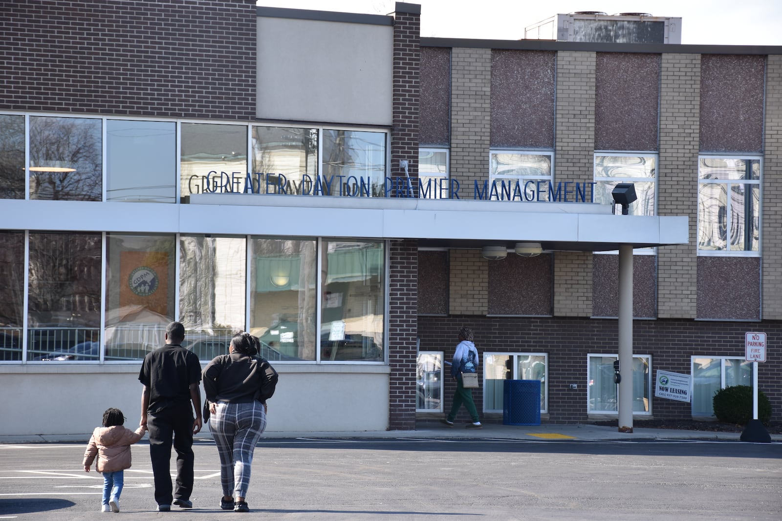 The entrance to Greater Dayton Premier Management's offices on Wayne Avenue near the Oregon District in Dayton. CORNELIUS FROLIK / STAFF