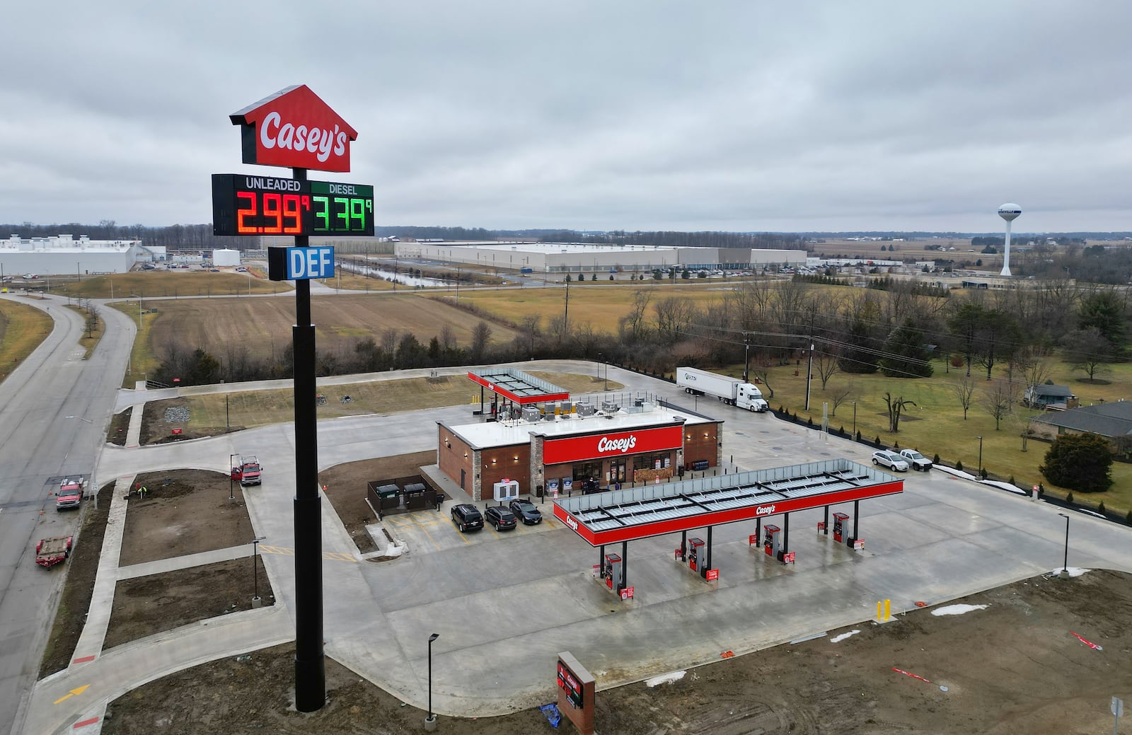 A new Casey's gas station has opened at the corner of Arlington Road and Campus Blvd. in Brookville. NICK GRAHAM/STAFF