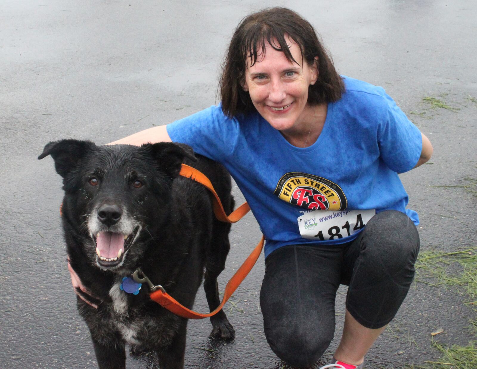 Peggy Lindsey came up from Georgia to run in this year's Furry Skurry with her dog Gordie. Gordie was adopted at Furry Skurry 11 years ago and they are still a perfect match! CONTRIBUTED BY JESSICA GARRINGER