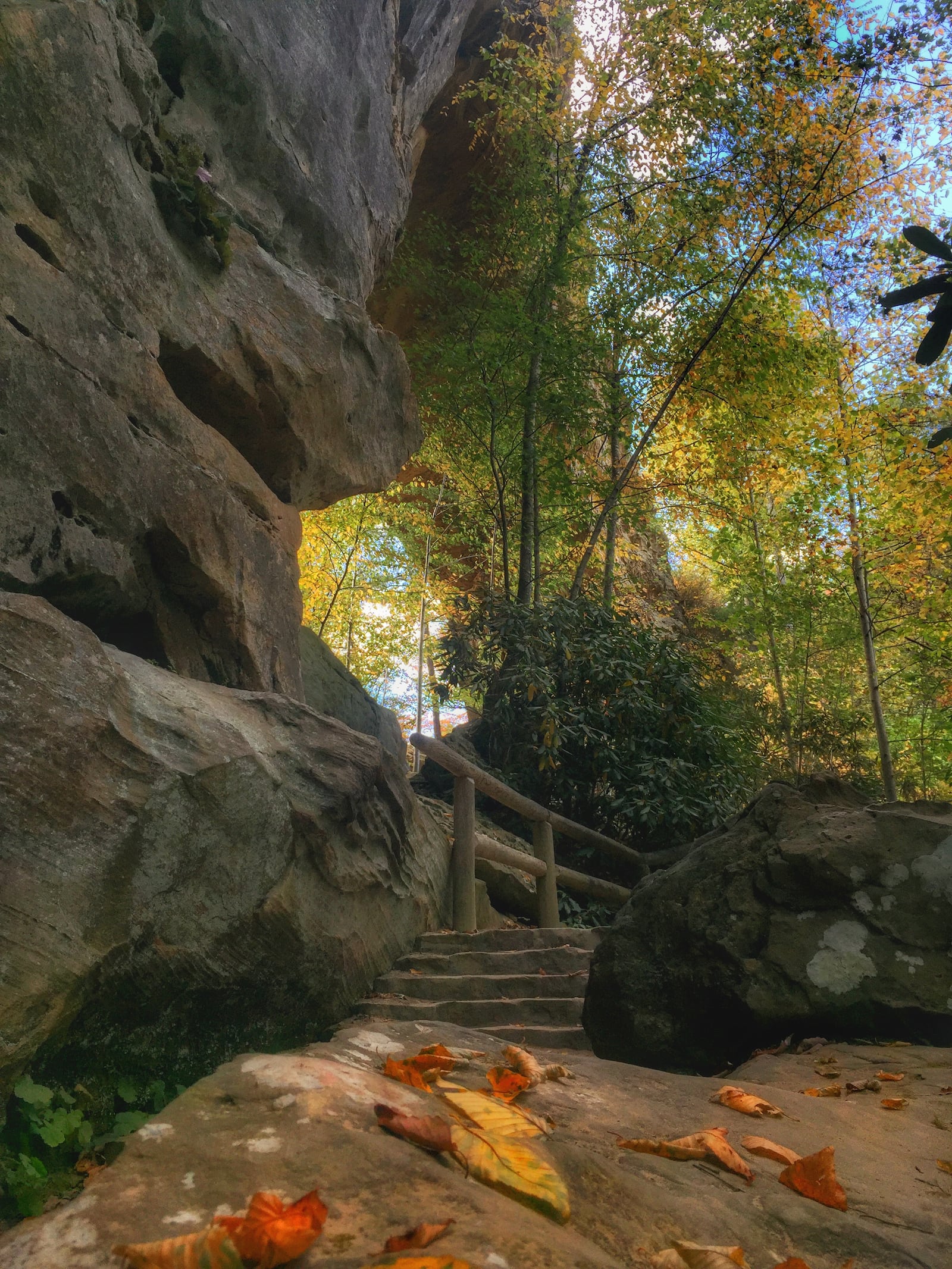 The sandstone arch at Natural Bridge State Resort Park in Kentucky is definitely bucket-list worthy.