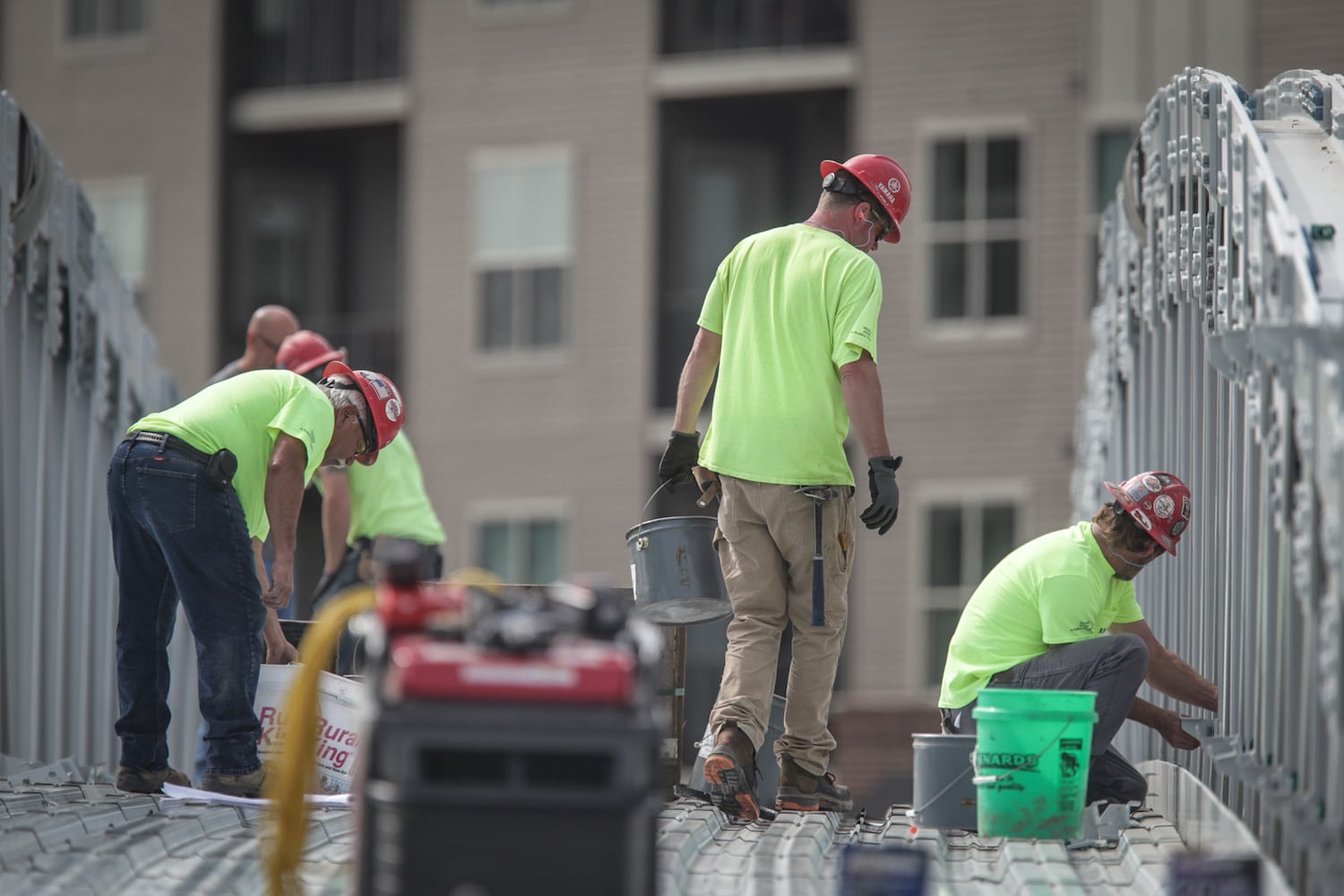 PHOTOS: Deeds Point pedestrian bridge nears completion