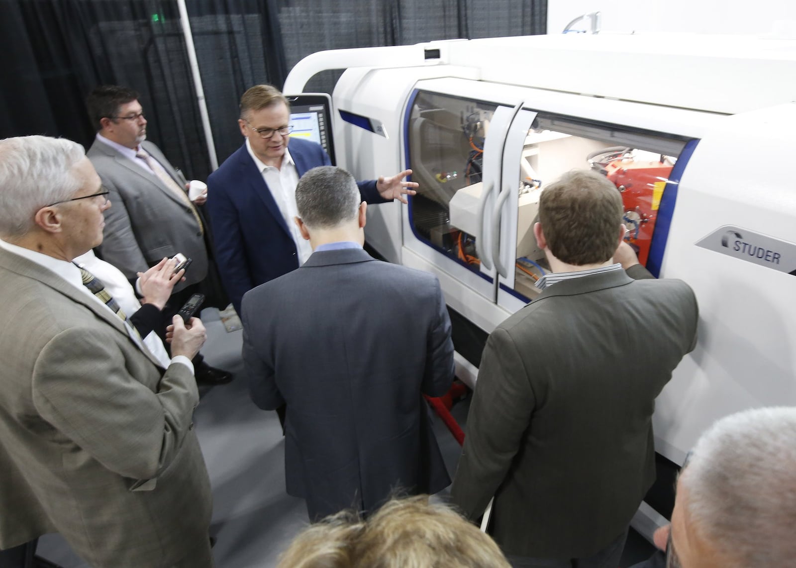 United Grinding celebrated the opening of its new North American Headquarters in Miamisburg on April 17, 2018. TY GREENLEES / STAFF