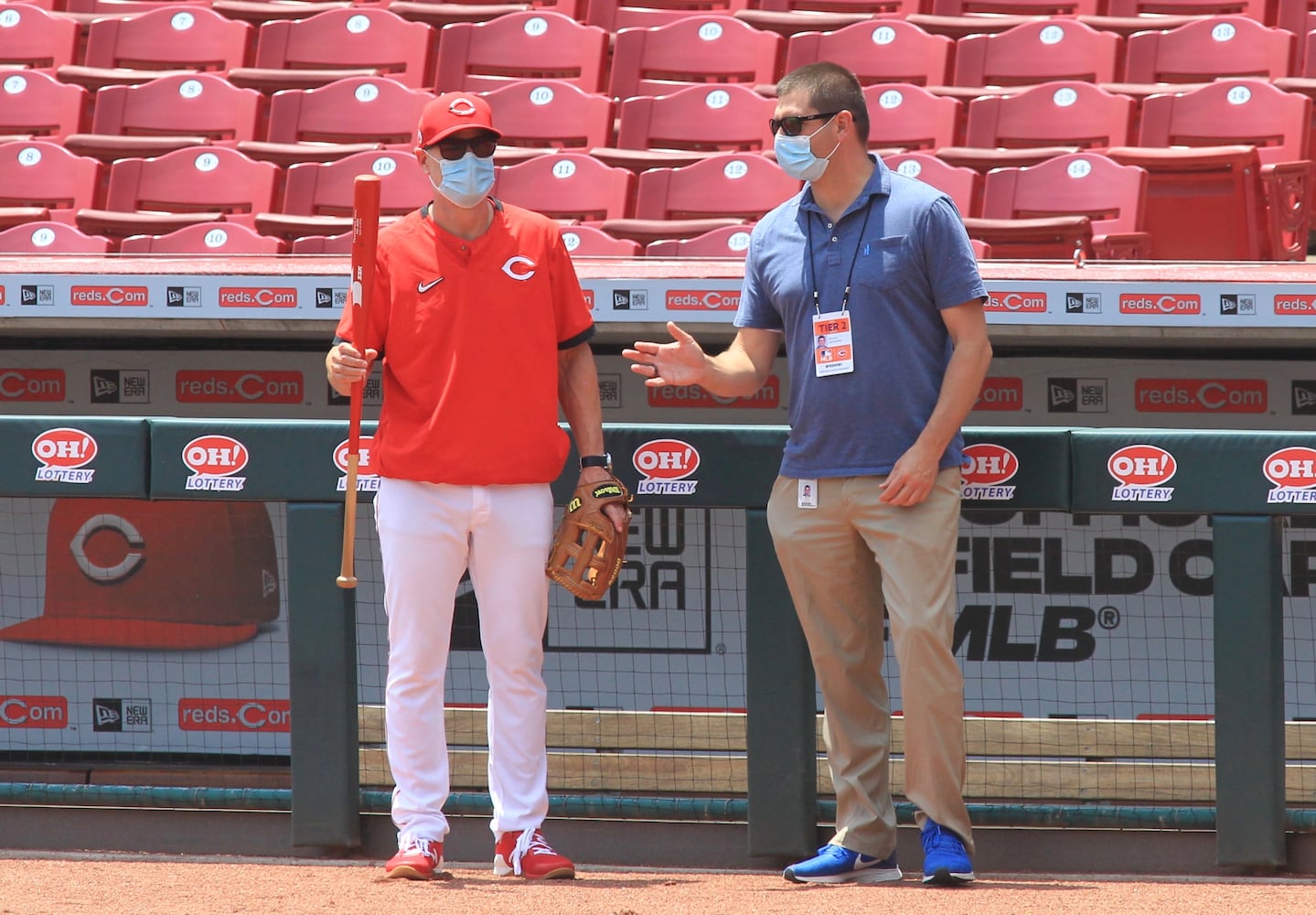 Photos: Reds start workouts at Great American Ball Park