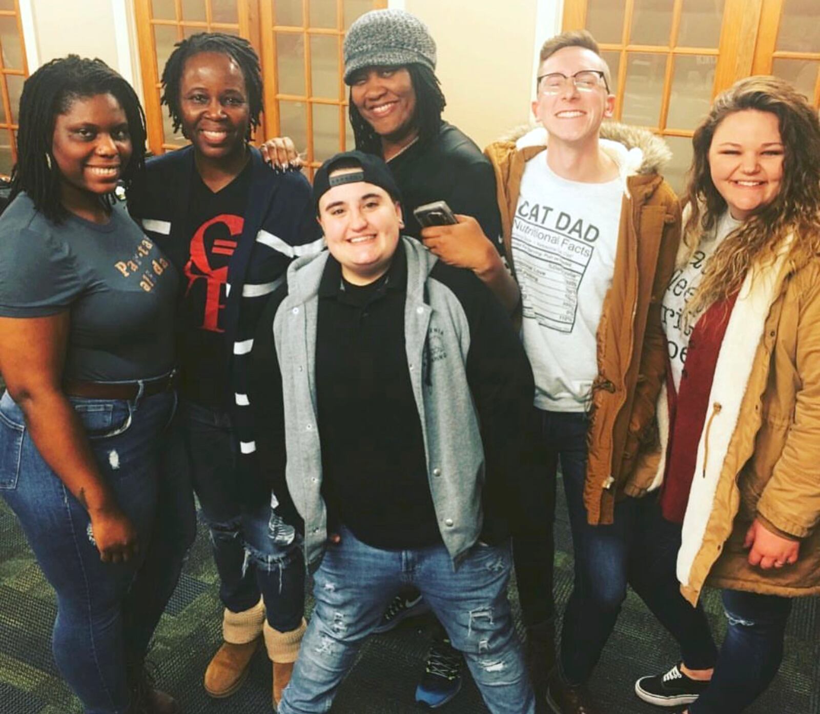 April Alford with friends. From left to right are Shannon Barclay, April Alford, Angela Pearson, Michael Greggerson, Kaylee Harper and Kaden Blair (front). CONTRIBUTED PHOTO