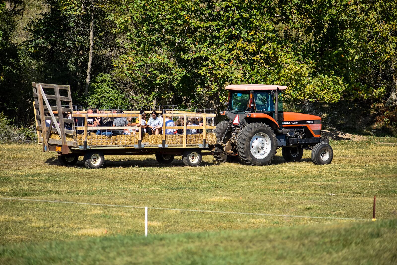 Fall on the Farm at Jackson Family Farm is open on weekends through October 25 on West Alexandria Road in Madison Township. The educational farm experience features pedal tractors, pumpkin patch, farm animals, corn maze, hay tower, hayride to the cattle field, pumpkin jump pad and more. NICK GRAHAM / STAFF