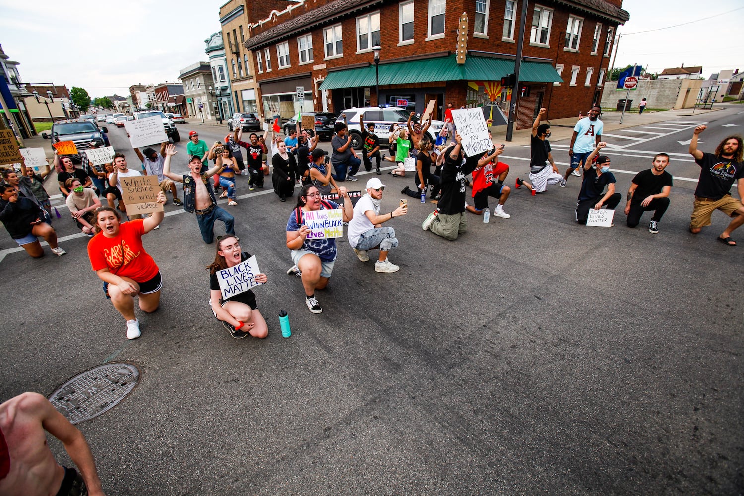 Crowd gathers for peaceful protest and march in Middletown