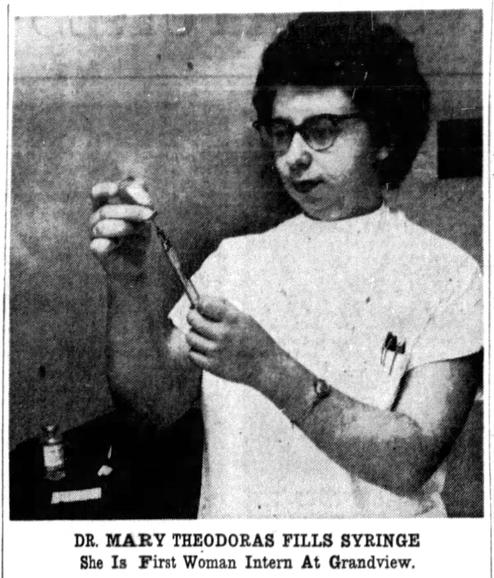 Aug. 19, 1956: Mary Theodoras becomes first female doctor at Grandview hospital. DAYTON DAILY NEWS ARCHIVES