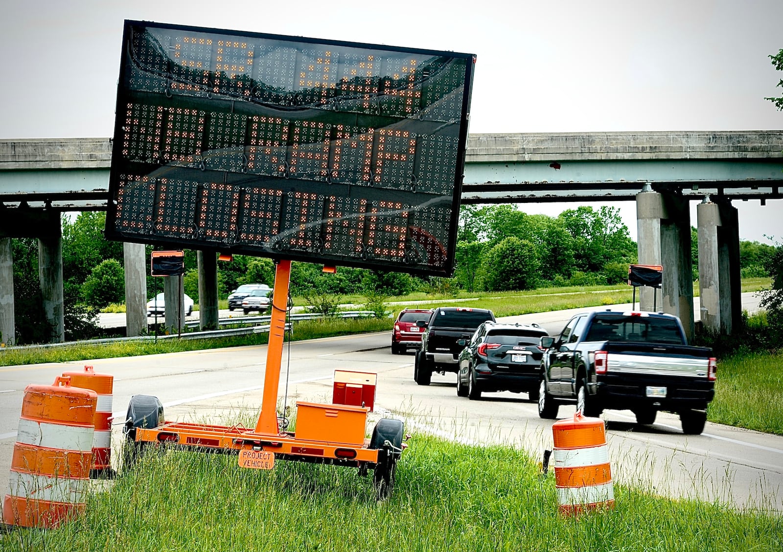 The Ohio 4 ramp north to Valley Pike/Ohio 444 will be closed from May 20 until sometime in September, according to the Ohio Department of Transportation. MARSHALL GORBY / STAFF