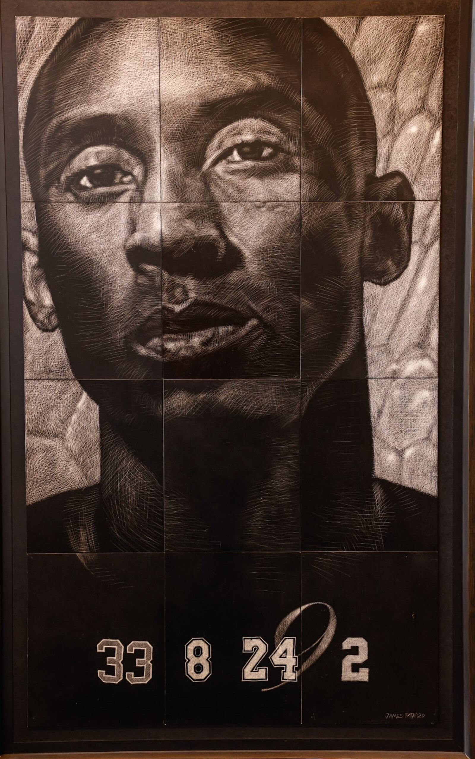 Kobe's Numbers by artist James Pate. JIM NOELKER/STAFF