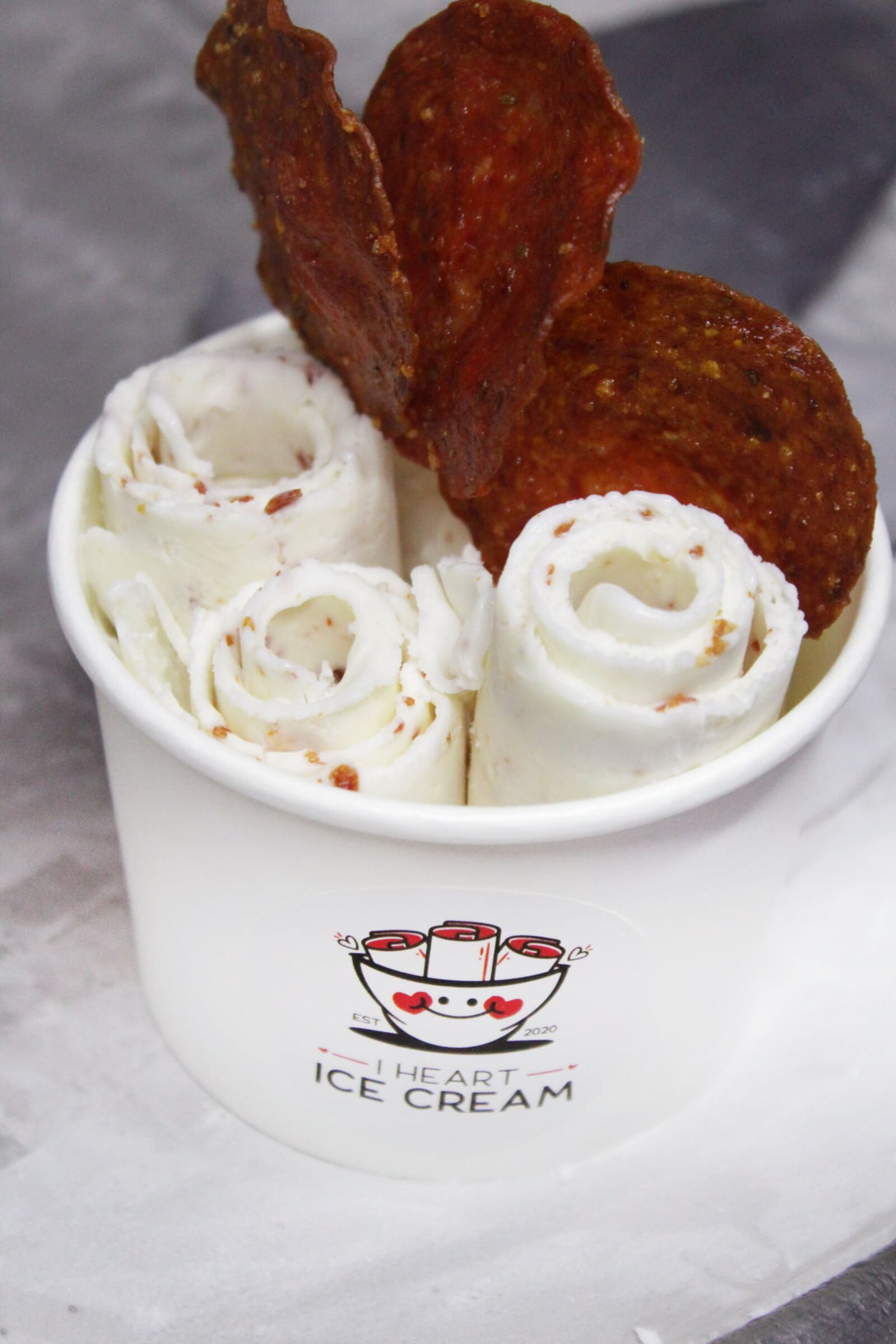 Newcomer ice cream truck, I Heart Ice Cream, is making its debut at Yellow Cab Tavern tonight from 5 p.m. to 9 p.m. in a big way — with crispy pepperoni ice cream.