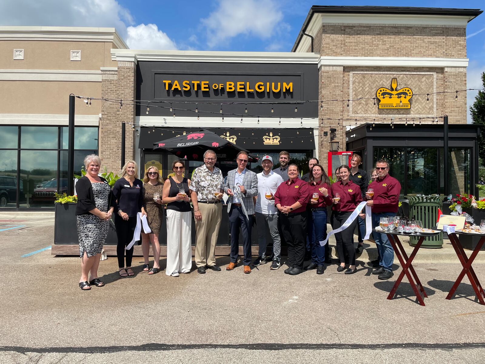 Taste of Belgium held a ribbon cutting on July, 21, 2023 for its newest location at The Greene in Beavercreek. NATALIE JONES/STAFF