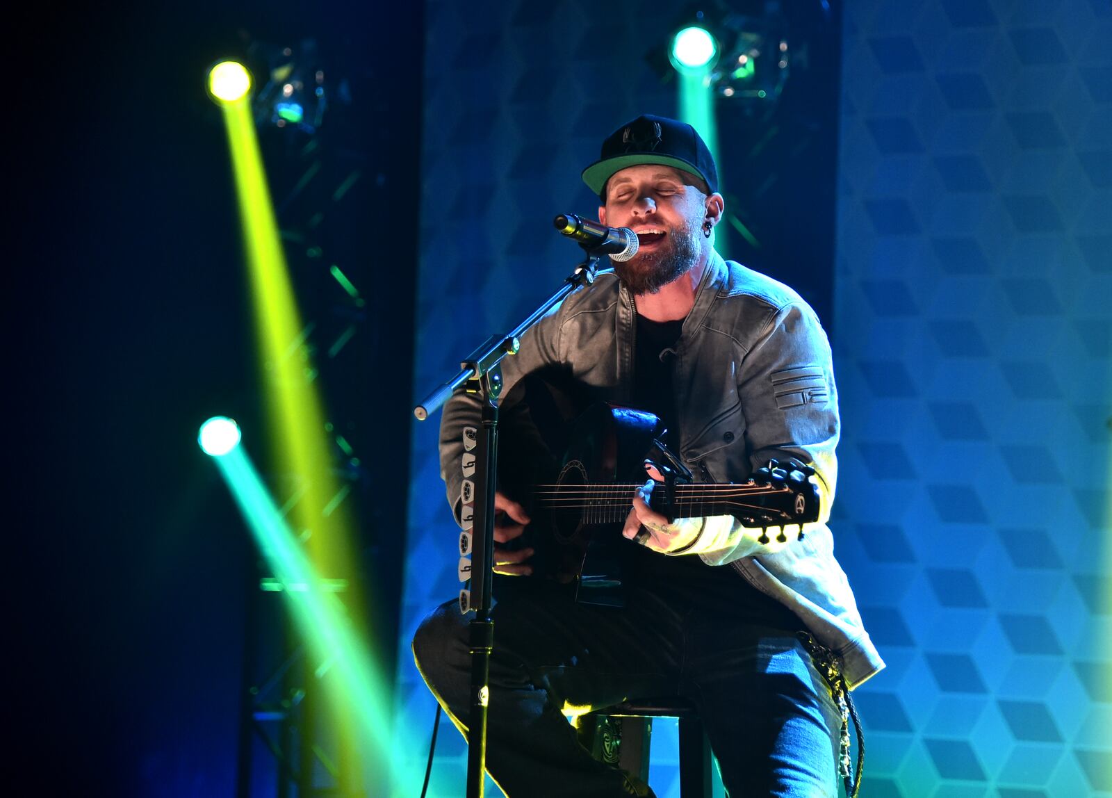 BURBANK, CALIFORNIA - NOVEMBER 07: Brantley Gilbert performs onstage at iHeartCountry One Night For Our Military Presented By The Makers of Accu-Chek Guide at iHeartRadio Theater on November 07, 2018 in Burbank, California. (Photo by Alberto E. Rodriguez/Getty Images for iHeartMedia)