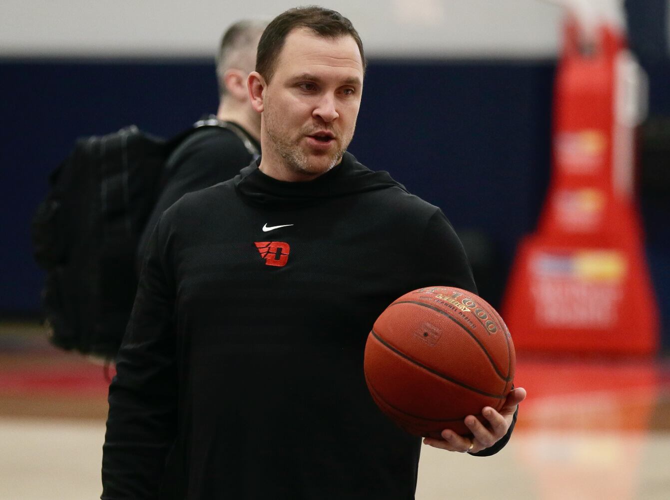 Dayton Flyers practice in Washington