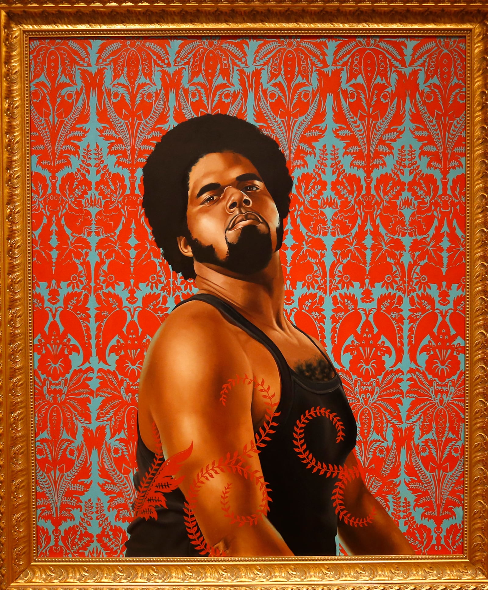 "The Honourable Augustus Keppel, Admiral of the Blue II," by artist Kehinde Wiley. On loan to the Dayton Art Institute from the collection of John and Karen Zappitelli. LISA POWELL / STAFF