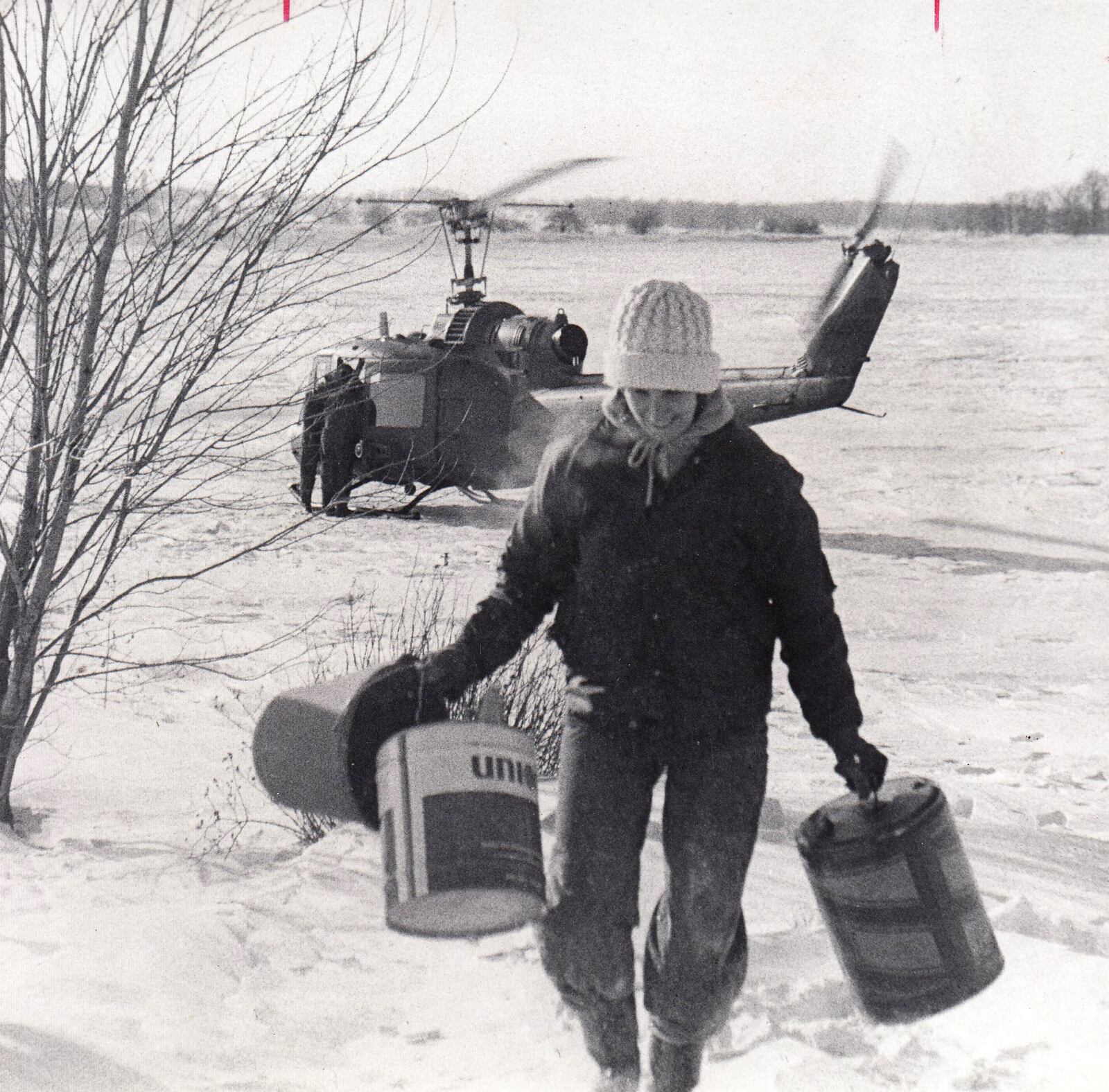 Fuel oil was delivered to a home in Mechanicsurg in Jan. 1977 after a blizzard stranded residents for days. DAYTON DAILY NEWS ARCHIVE