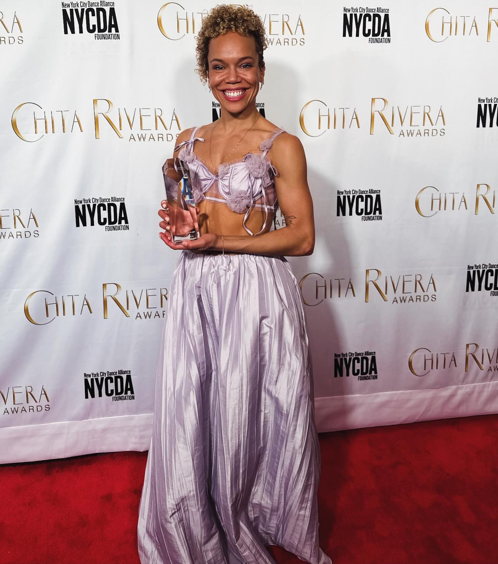 Wright State University graduate Tilly Evans-Krueger won the 2024 Chita Rivera Award for Outstanding Dancer in a Broadway Show for her work in "The Outsiders." FACEBOOK PHOTO