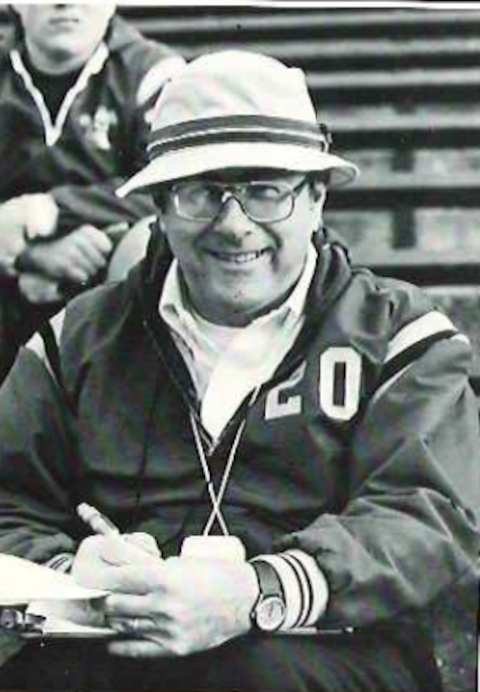 In cooperation with Oakwood High School, Oakwood Alumni Association and the Oakwood Schools Foundation, three of Coach Howard “The Hat” Sales’ former players developed the concept for the memorial to honor their former coach.  Sales came to Oakwood in 1965 as a junior high and high school teacher. He was head football coach from 1968 - 1986, compiling 112 wins and becoming the winningest coach in school history.  Sales also served as Athletic Director from 1988-1995.