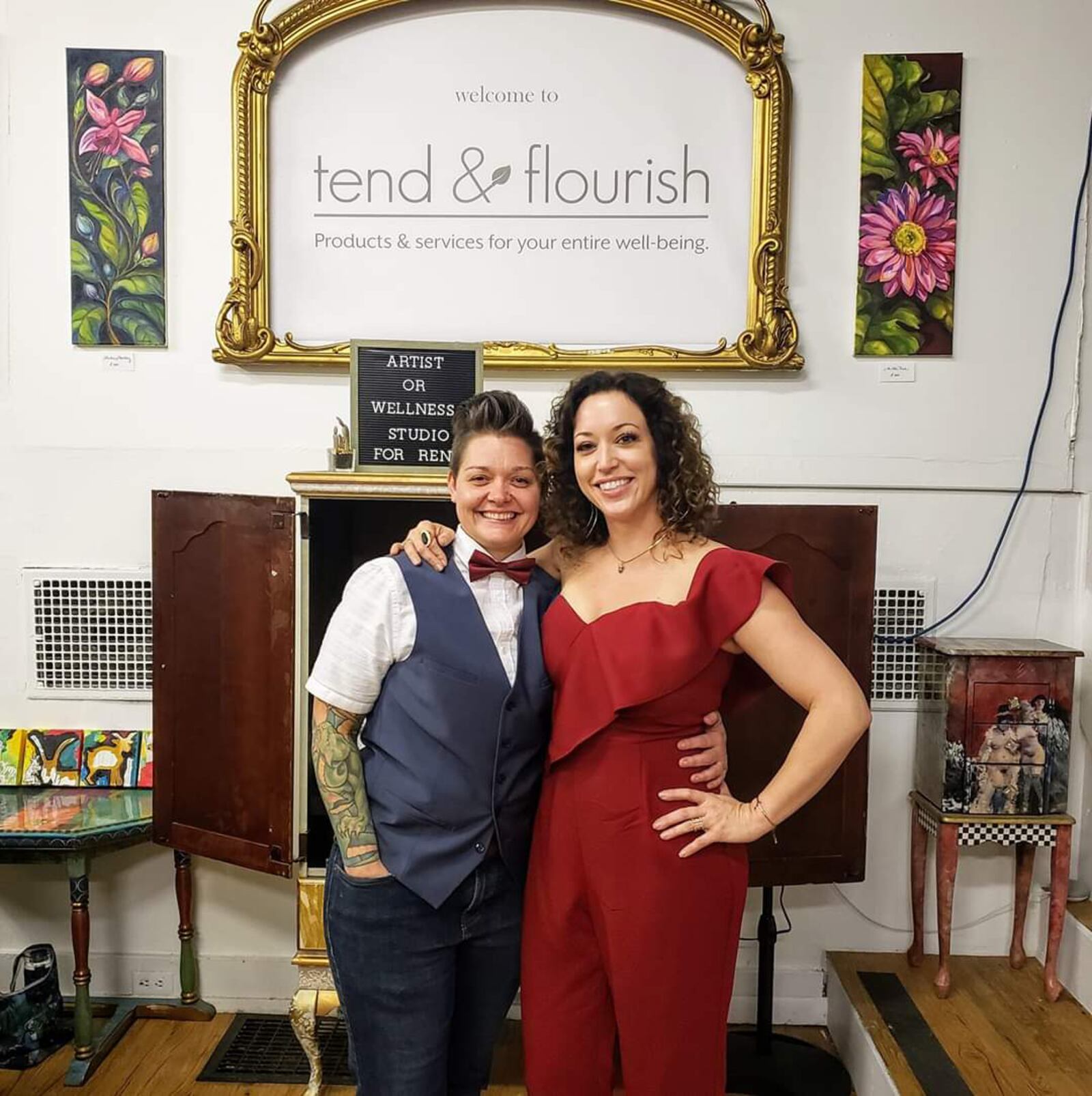 Jes McMillan (left) and Kate Edmondson, at tend & flourish. CONTRIBUTED PHOTO