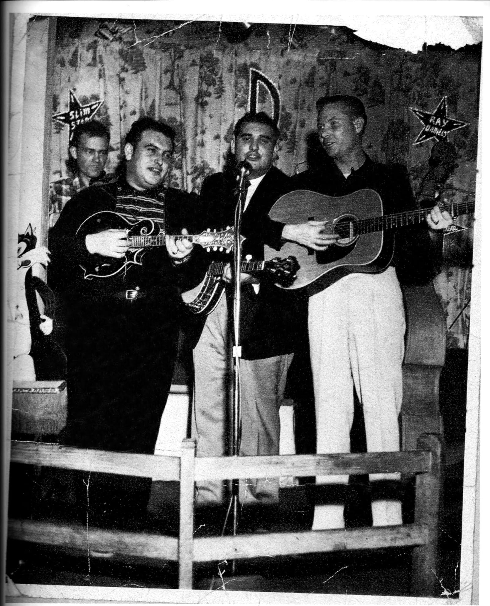 The Osborne Brothers and Red Allen circa mid-1950s, (left to right)  Johnny Dacus, Bobby Osborne, Sonny Osborne and Red Allen. CONTRIBUTED