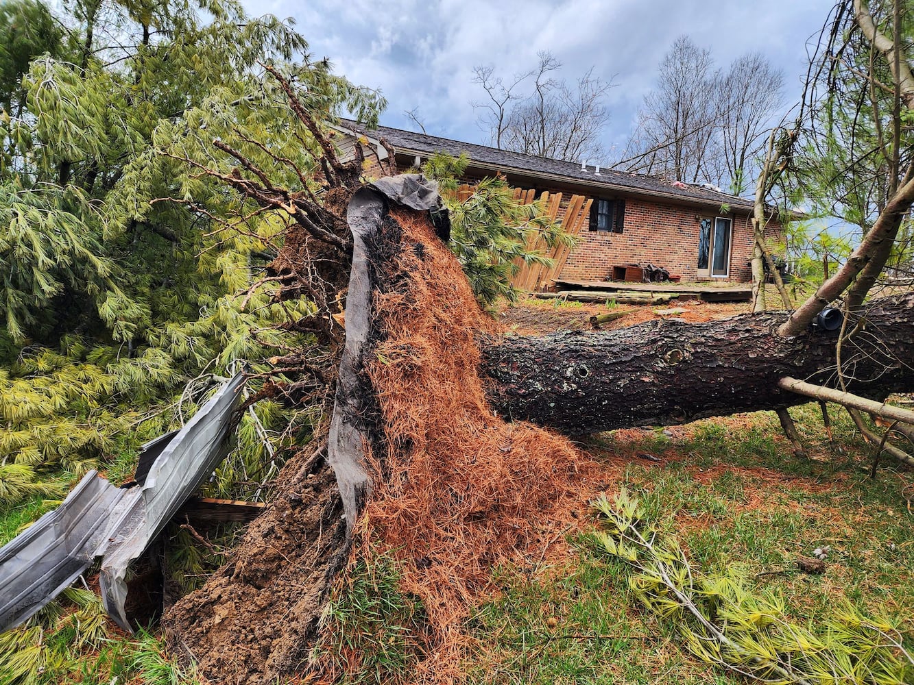 Tornado damage