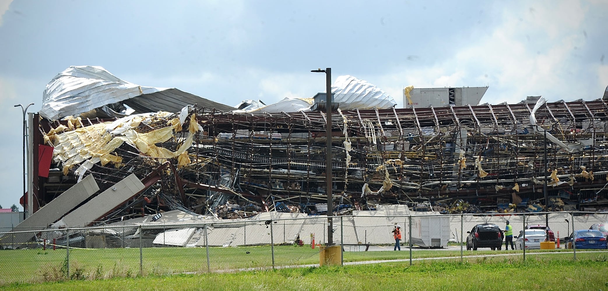 Storm damage caused by tornadoes