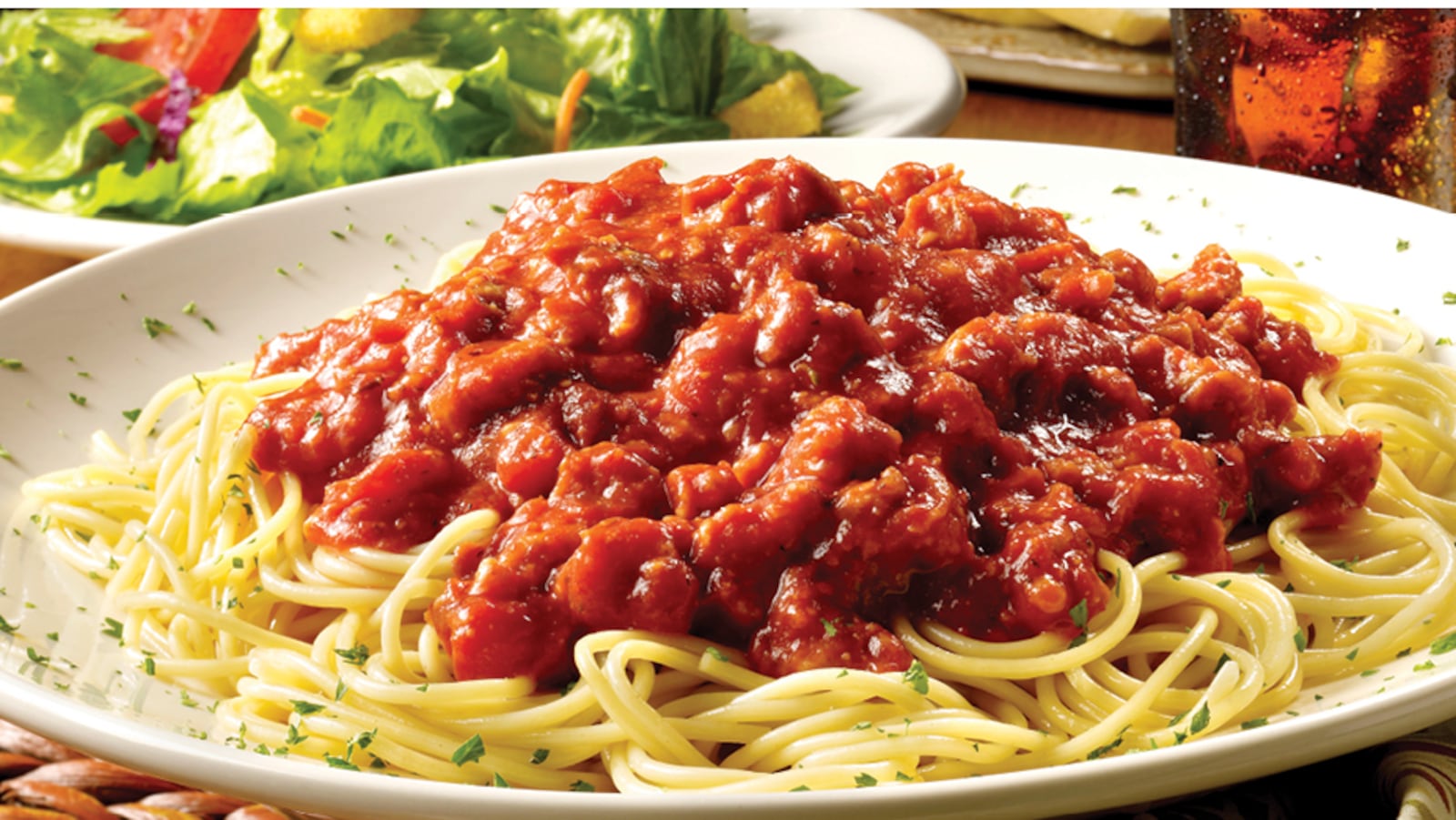 Spaghetti Warehouse in Dayton offers a heaping pasta dish on Wednesdays for $5, including salad and breadsticks. (Source: Spaghetti Warehouse Facebook)