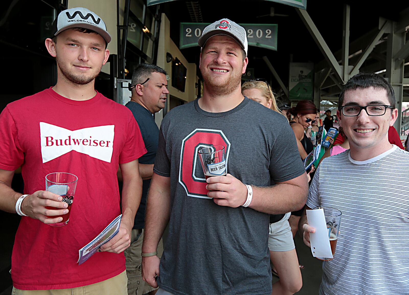 The Dayton Dragons’ 11th Annual Great American Beer Tasting, presented by Heidelberg Distributing, took place at Fifth Third Field on Saturday, Aug. 11. There were 100 beers available for sampling, the biggest number and widest variety of beers in Great American Beer Tasting history. And the backdrop of the ballpark a major bonus. E.L. HUBBARD/CONTRIBUTED