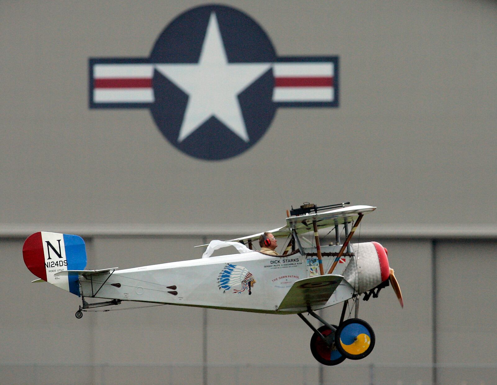 The Dawn Patrol Rendezvous, taking place at the National Museum of the United State Air Force, includes flying aircraft, radio model airplanes, reenactors,, an air show and food vendors. The event runs through Sunday and is free. This plane is a Nieuport 11.