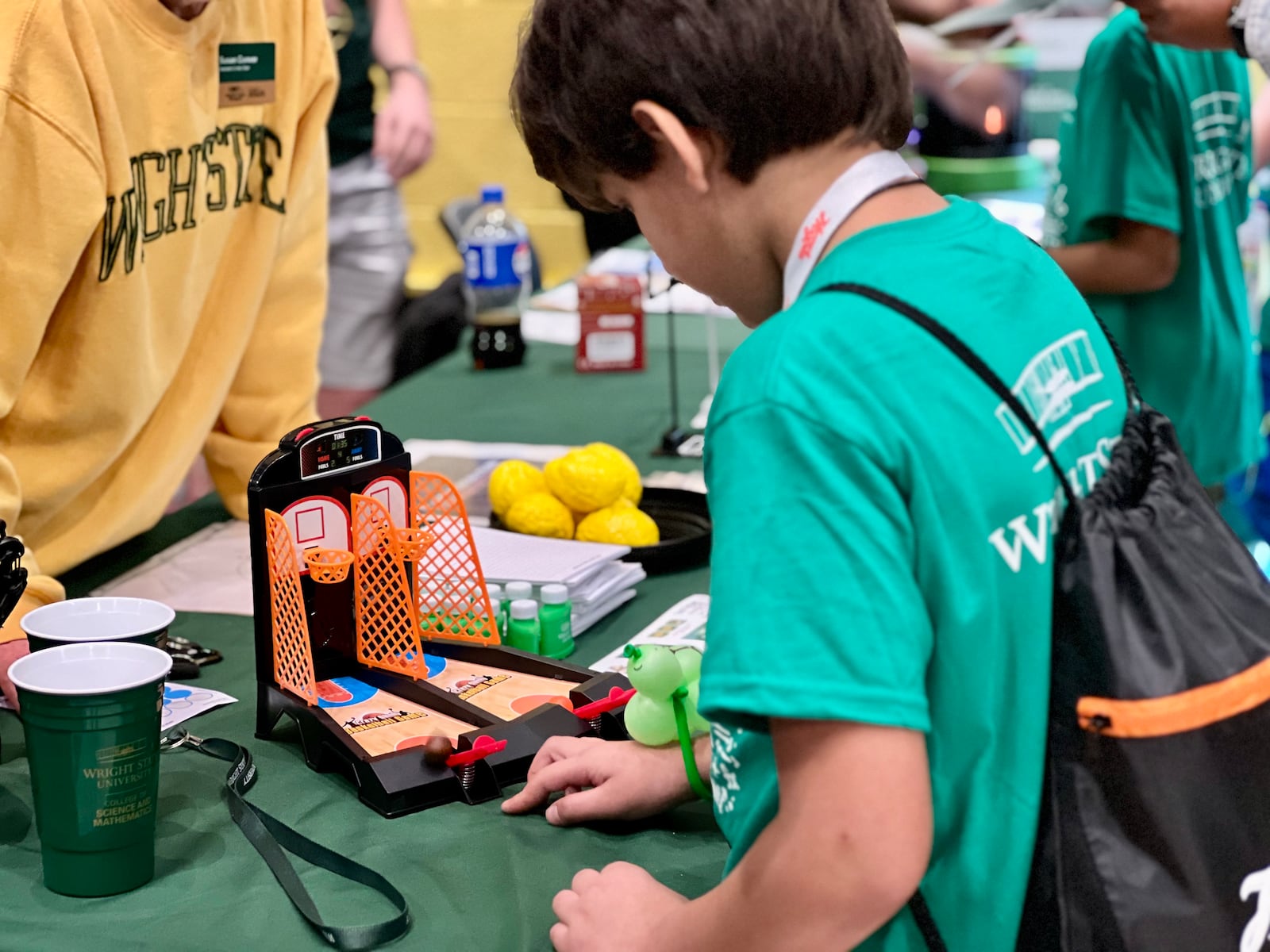 Around 1,500 kids participated in The Big Hoopla's STEM Challenge on Sunday. AIMEE HANCOCK/STAFF