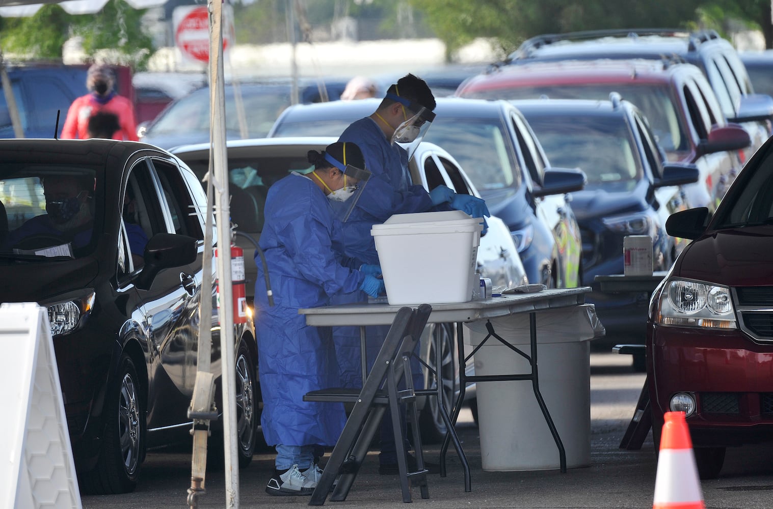 PHOTOS: Free coronavirus testing in Dayton