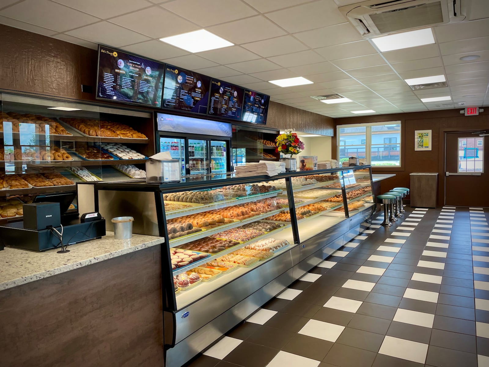 Bill’s Donut Shop in Centerville has reopened its main area after several weeks of renovations. NATALIE JONES/STAFF