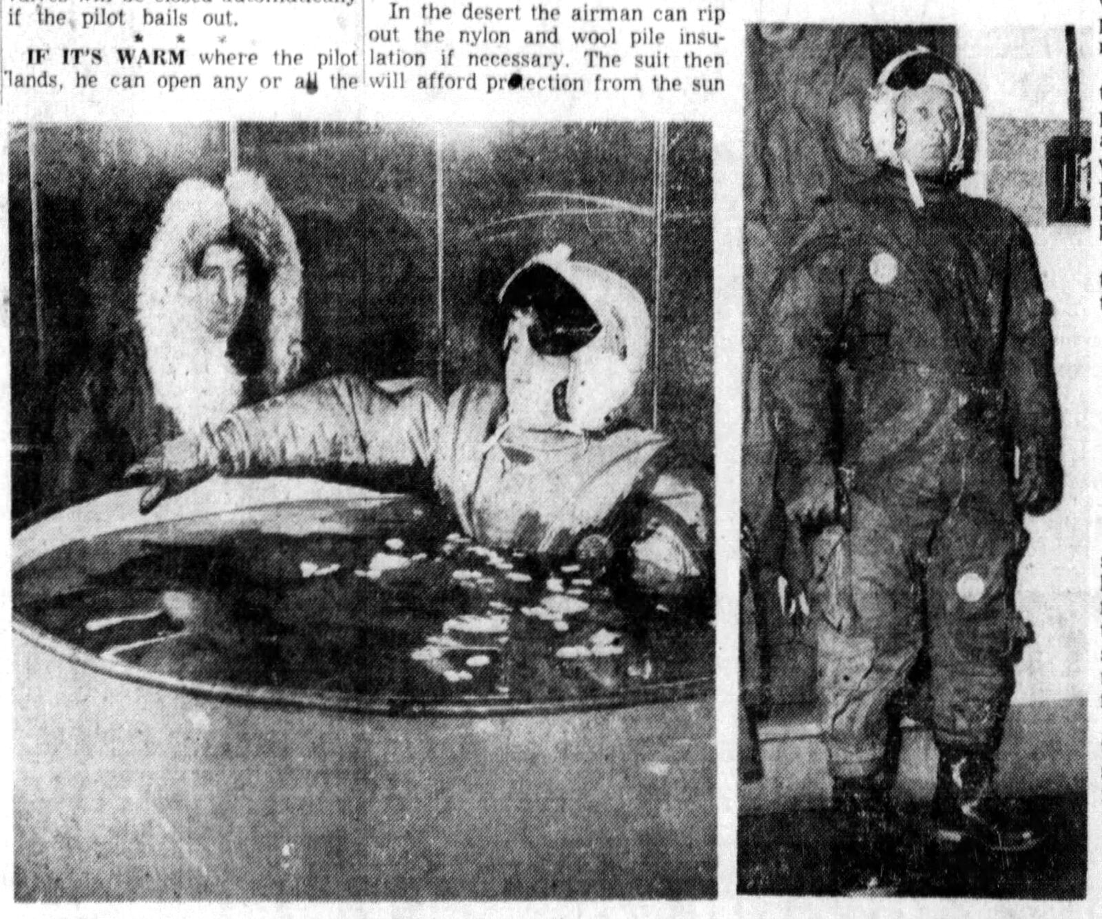 May 24, 1953: Four-way flying suit set for super-speed era. DAYTON DAILY NEWS ARCHIVES