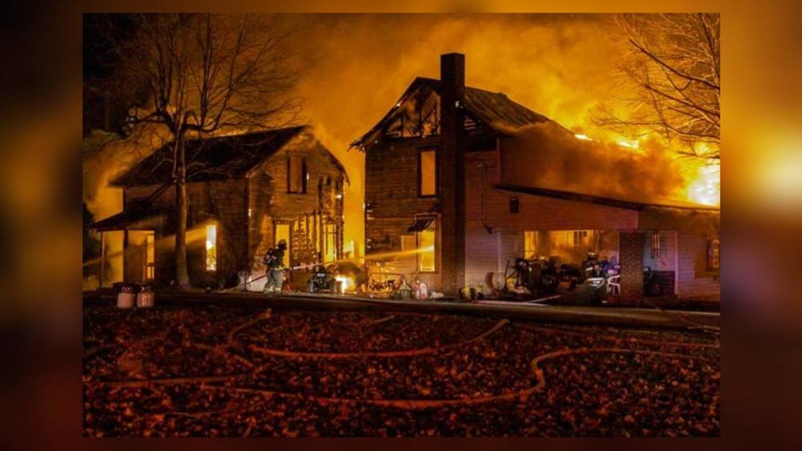 A fire destroyed a home that had been handed down for generations for more than 120 years. The fire happened Feb. 2, 2020, in Greenville Twp., Darke County. JIM COMER / Early Bird Media