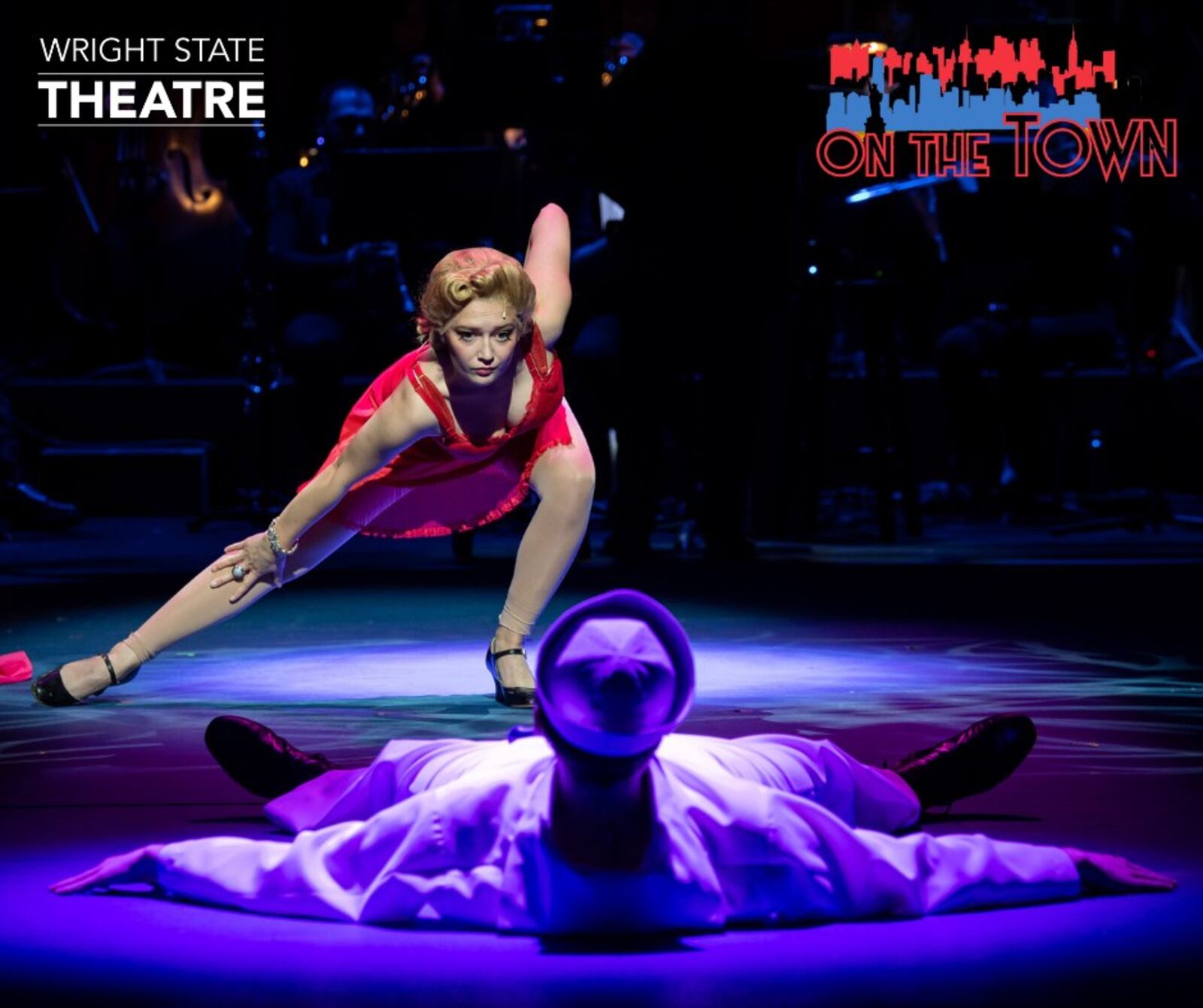 Amy Van Dyke (Ivy Smith) and Tanner Gleeson (Gabey) in Wright State University's production of "On the Town." PHOTO BY WRIGHT STATE THEATRE