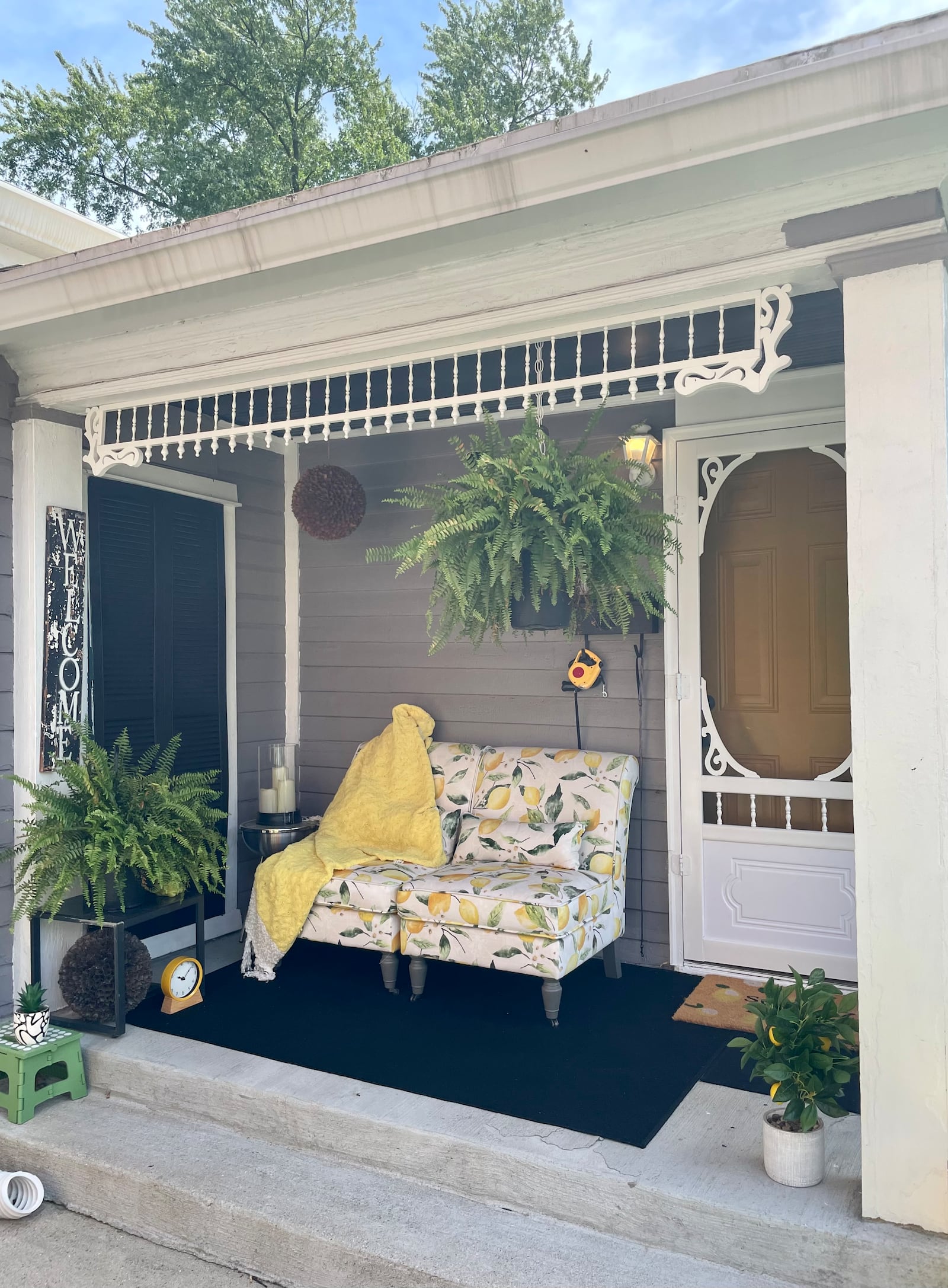 Terri Miller’s front porch is the perfect place to enjoy a glass of lemonade on a summer day. Photo by Robin McMacken