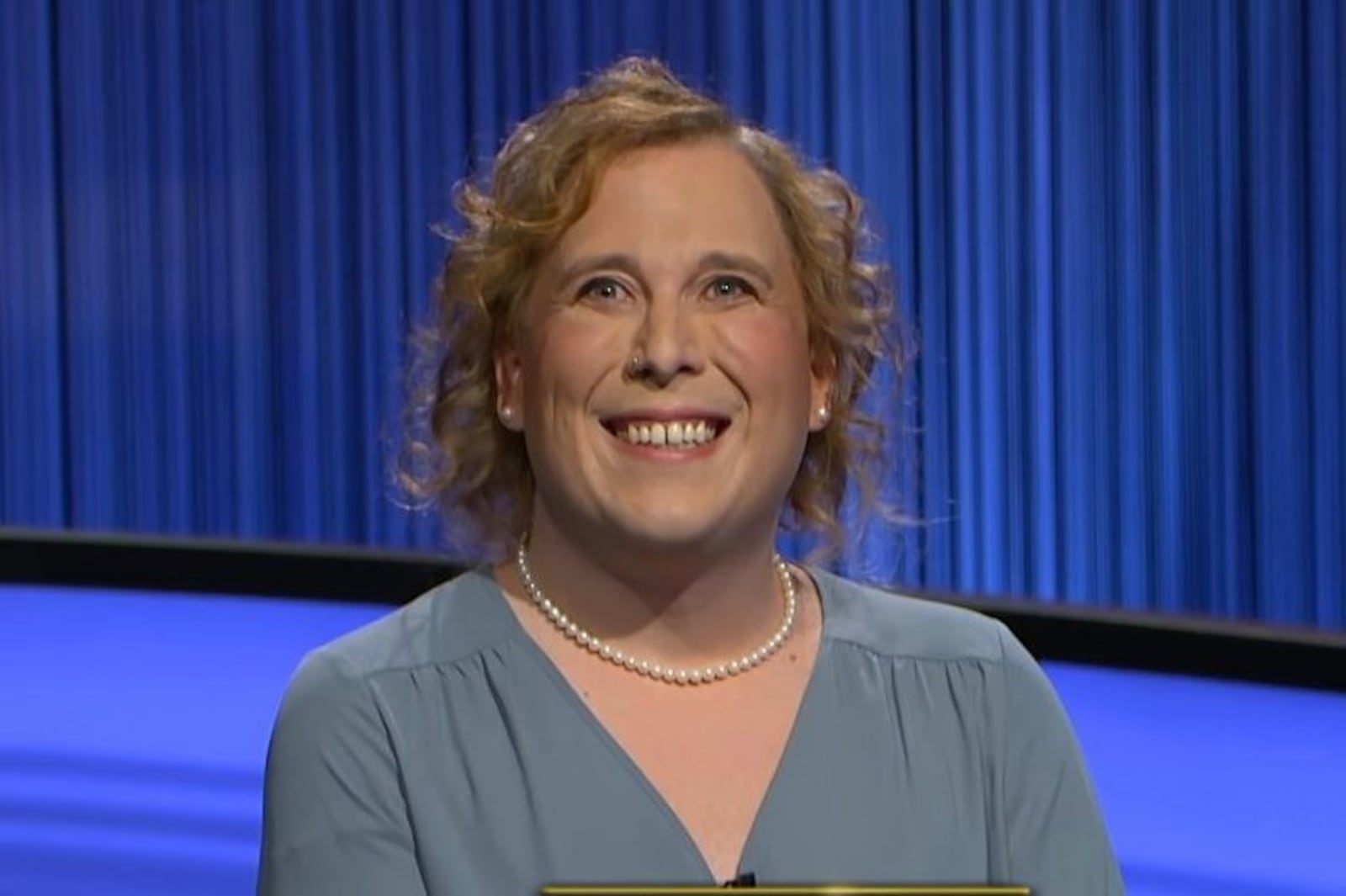 Amy Schneider, an Oakland, California engineering manager with roots in Dayton, is the reigning nine-time “Jeopardy” champion. Her current winnings total $342,200.