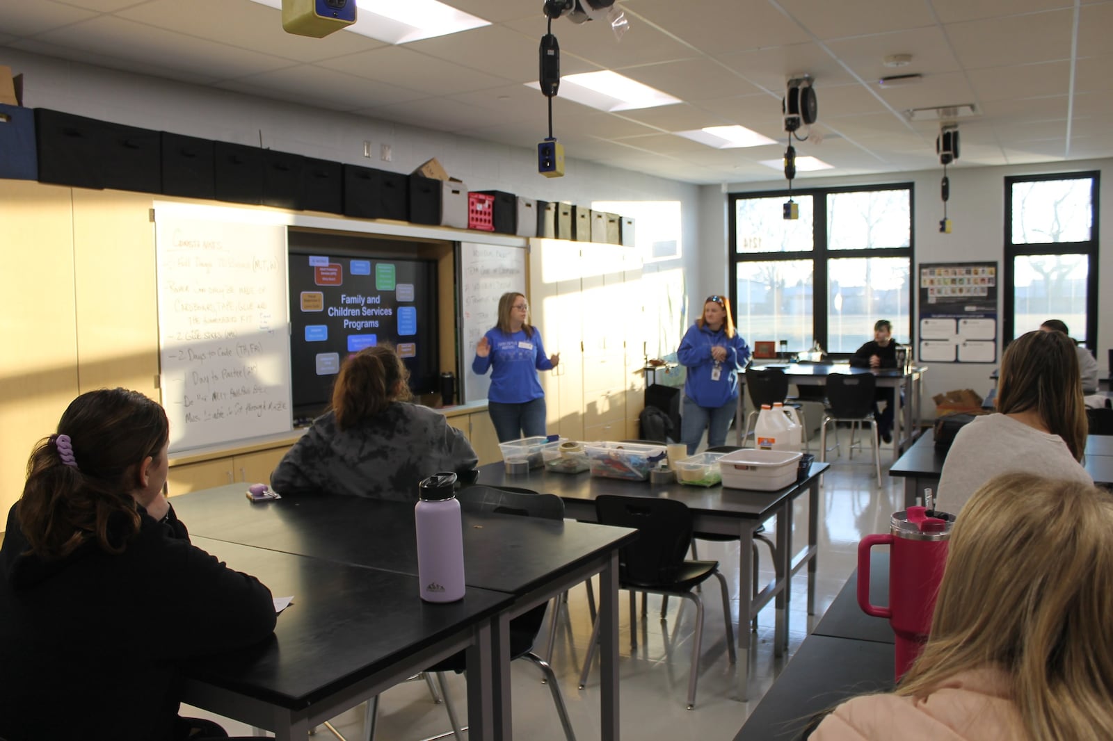 Greenon Local School District held its 2024 Career Day speakers earlier this month. Students in grades 7-12 had the opportunity to preselect sessions they wanted to attend from over 35 career professionals. The speakers included electricians, physical therapists, college professors, small business owners, EMTs, weather specialists, realtors, and more. Of the over 40 speakers, 19 were Greenon alums. Contributed