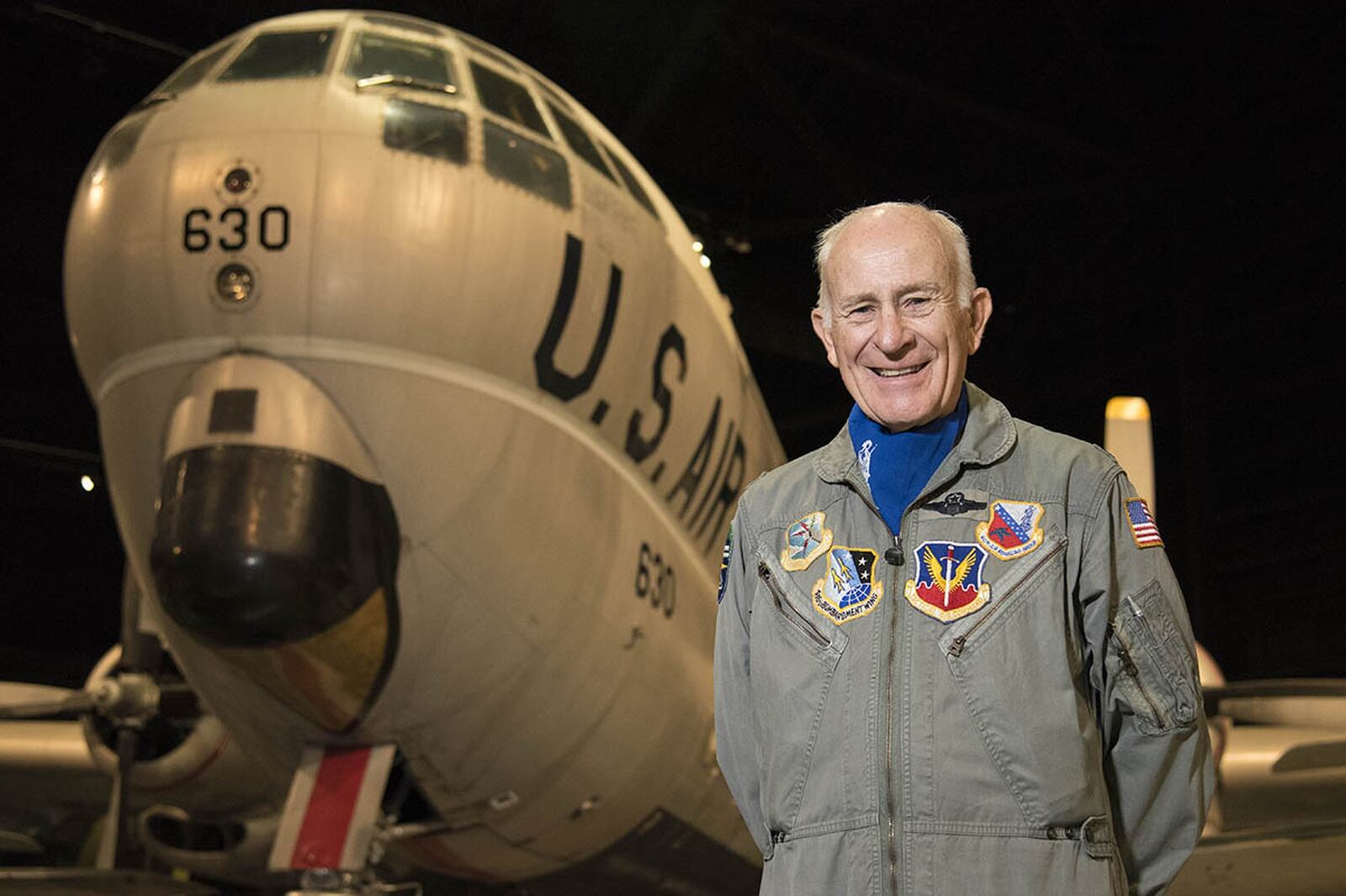 The National Museum of the U.S. Air Force will commemorate Veterans Day by offering visitors a special opportunity to interact with more than 25 veterans who will be stationed at aircraft throughout the museum as part of the “Plane Talks” program Nov. 11 from 10:30 a.m. to 3:30 p.m. Retired U.S. Air Force Lt. Col. Kenneth Normand will speak with visitors about his experience as a pilot on the KC-97L. (U.S. Air Force photo/Ken LaRock)