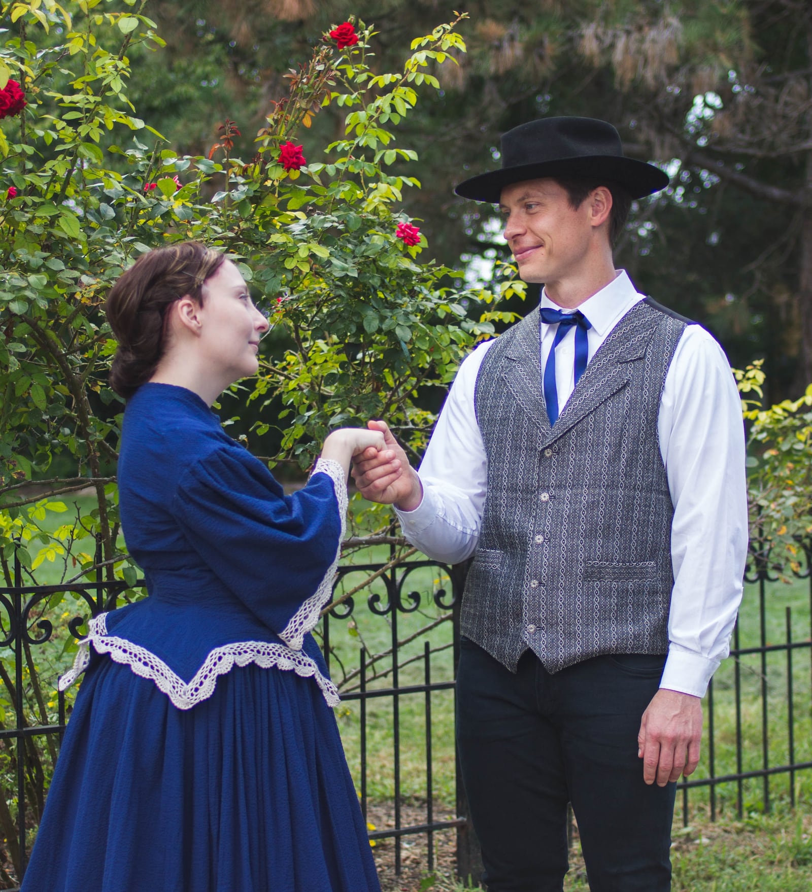 Amoretta Cockerham (Viola) and Michael Dewey (Orsino) in “Twelfth Night”. HANNAH RANDOLPH/COURTESY PHOTO